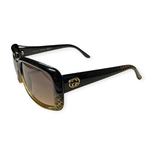 Gucci GG 3575/S Honey Sunglasses Gradient Frames Oversized Square Acetate VTG main image 4